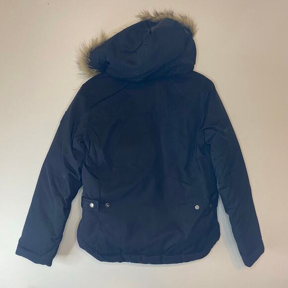 Columbia Women's Black Down Quilted Winter Parka Jacket Coat Size Small - Picture 10 of 16